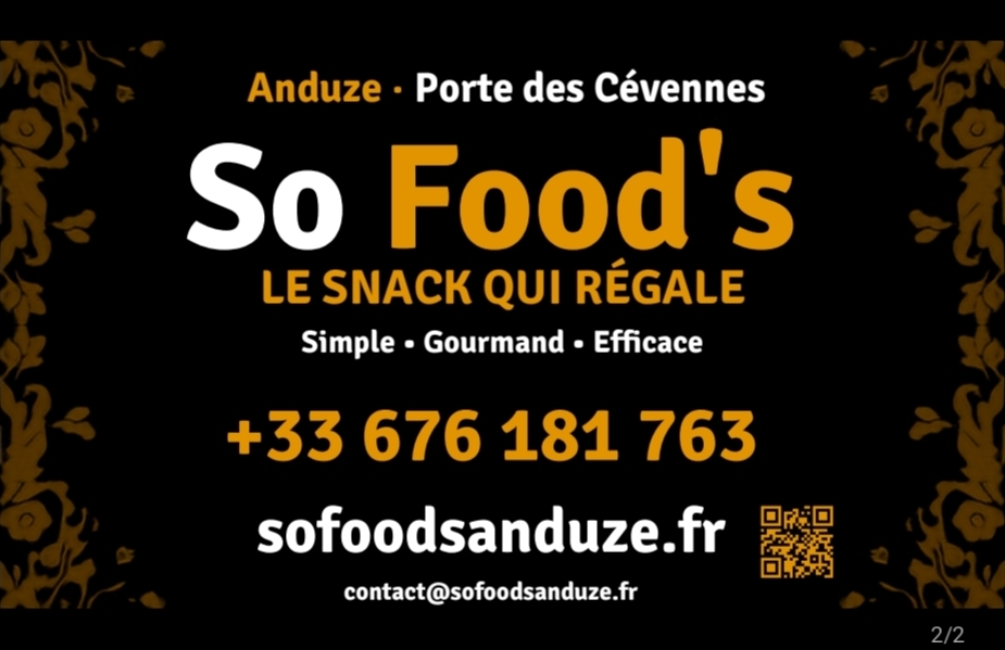 Carte de visite So Food's